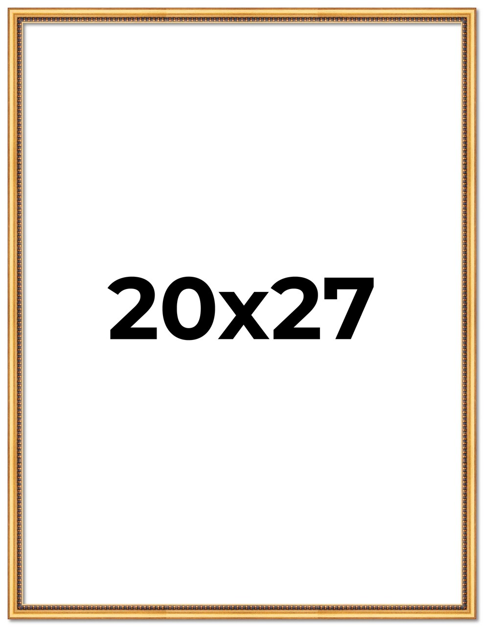 20x27 Classic Modern Gold Picture Frame - UV Acrylic, Foam Board Backing, Hanging Hardware